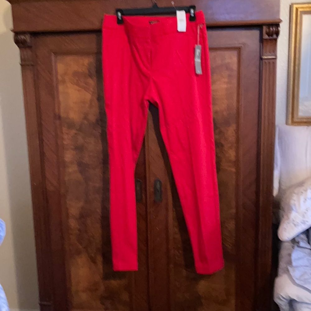 Loft red skinny pants size 6T